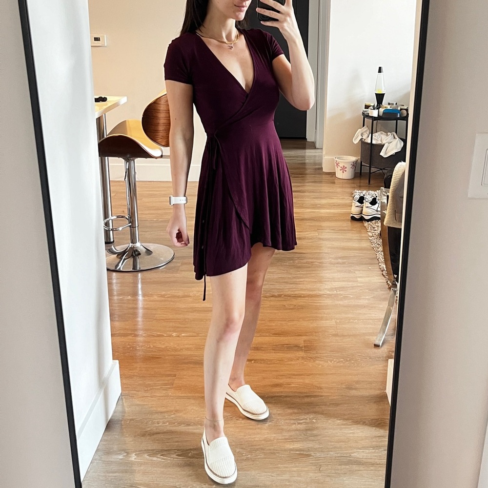 Forever 21 T-Shirt/Skater Wrap Dress